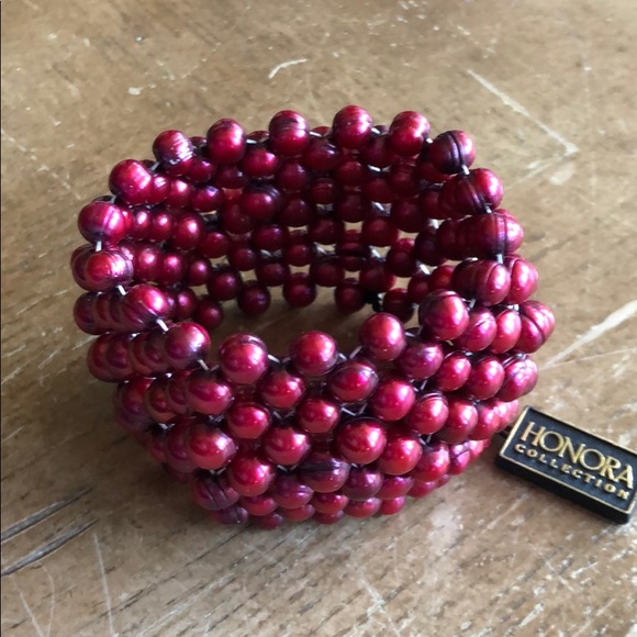 HONORA Cultured Freshwater Pearl Stretch Bracelet; EUC - Picture 6 of 6